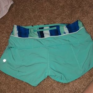lululemon run speed up shorts